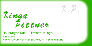 kinga pittner business card
